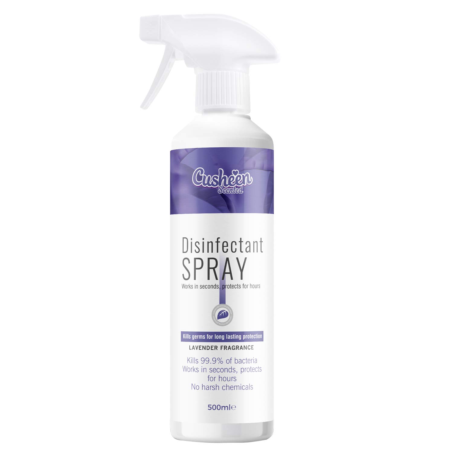 CusheenScented Disinfectant Spray for All Surface, 500ml (Lavender Scented - All Purpose, Buy One)