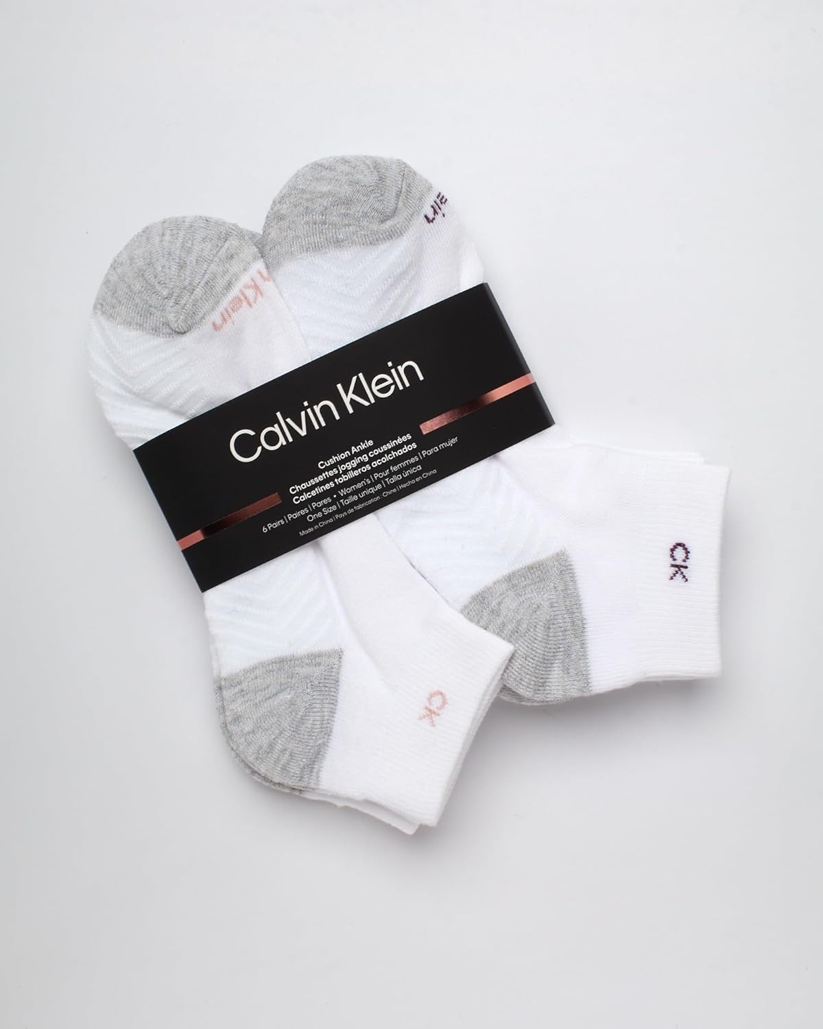 Calvin Klein Womens Quarter Socks - 6 Pack Athletic Performance Cushioned Ankle Socks for Women for Running and Workout - Image 2