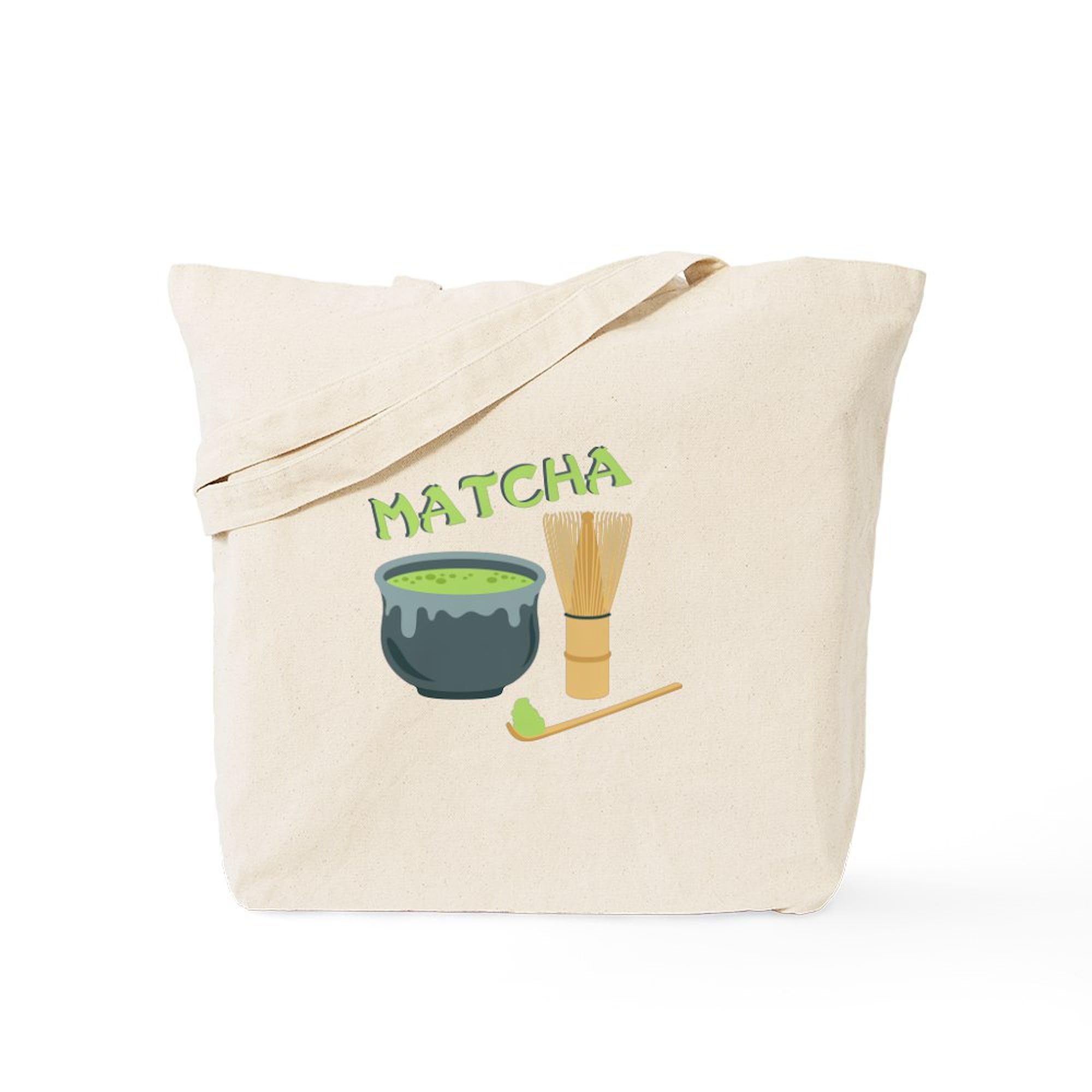CafePress Matcha Tea Set Tote Bag Reusable Natural Beige Canvas Shopping Bag