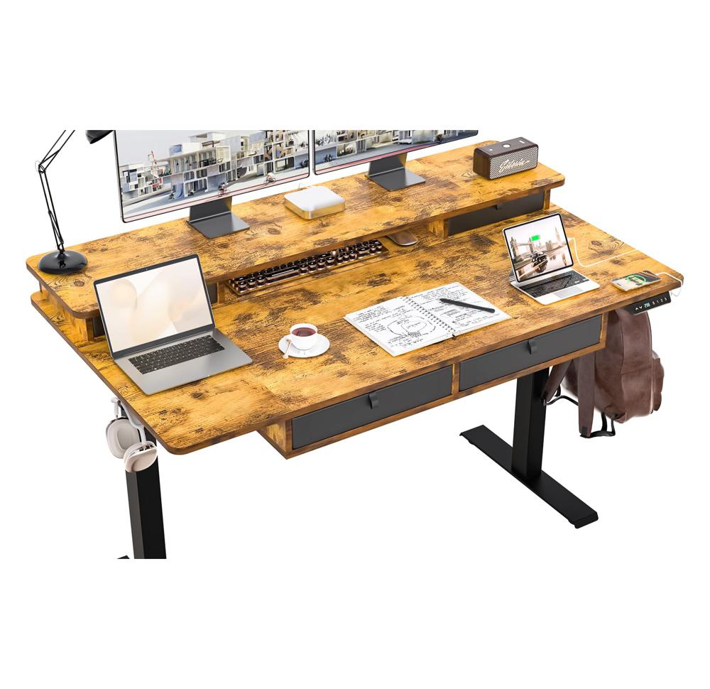 Amazon.com: ExaDesk 55 * 30 Inches Electric Standing Widened Desk