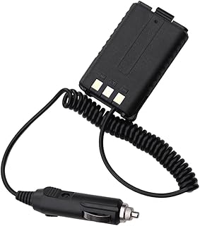 Eliminador de batería portátil de 12 V para coche, adaptador de cargador Walkie Talkie para B-aofeng U-V-5R U-V-5RA U-V-5RE