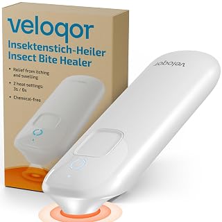 Insektenstichheiler, Mückenstich Hitzestift zur Linderung von Juckreiz und Schwellungen, Chemiefreier Stichheiler, mit Lichtfunktion für die Anwendung bei Nacht - Amazon product rated Grade A