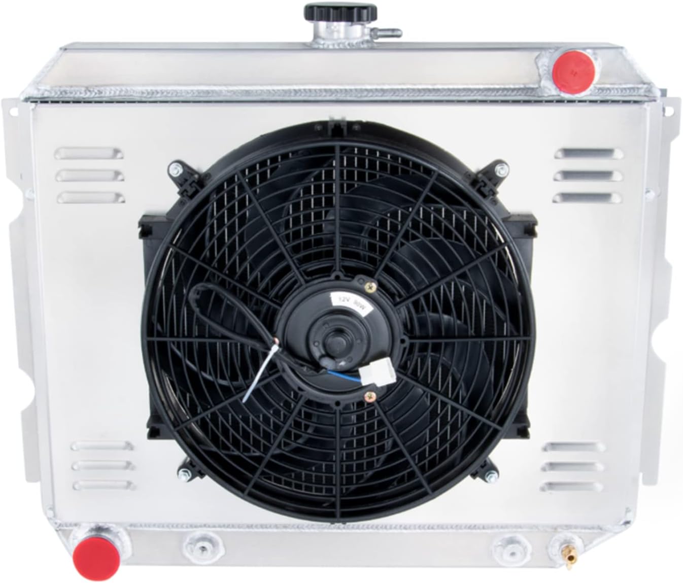 3 Row Core All Aluminium Radiator & Shroud Fan & Relay Kit for 1968-1974 1969 1970 1971 1972 1973 Dodge Plymouth Mopar Cars Big Block V8