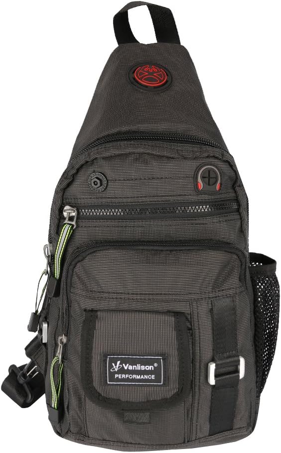 Crossbody Sling Bag Backpack for Men & Women Black