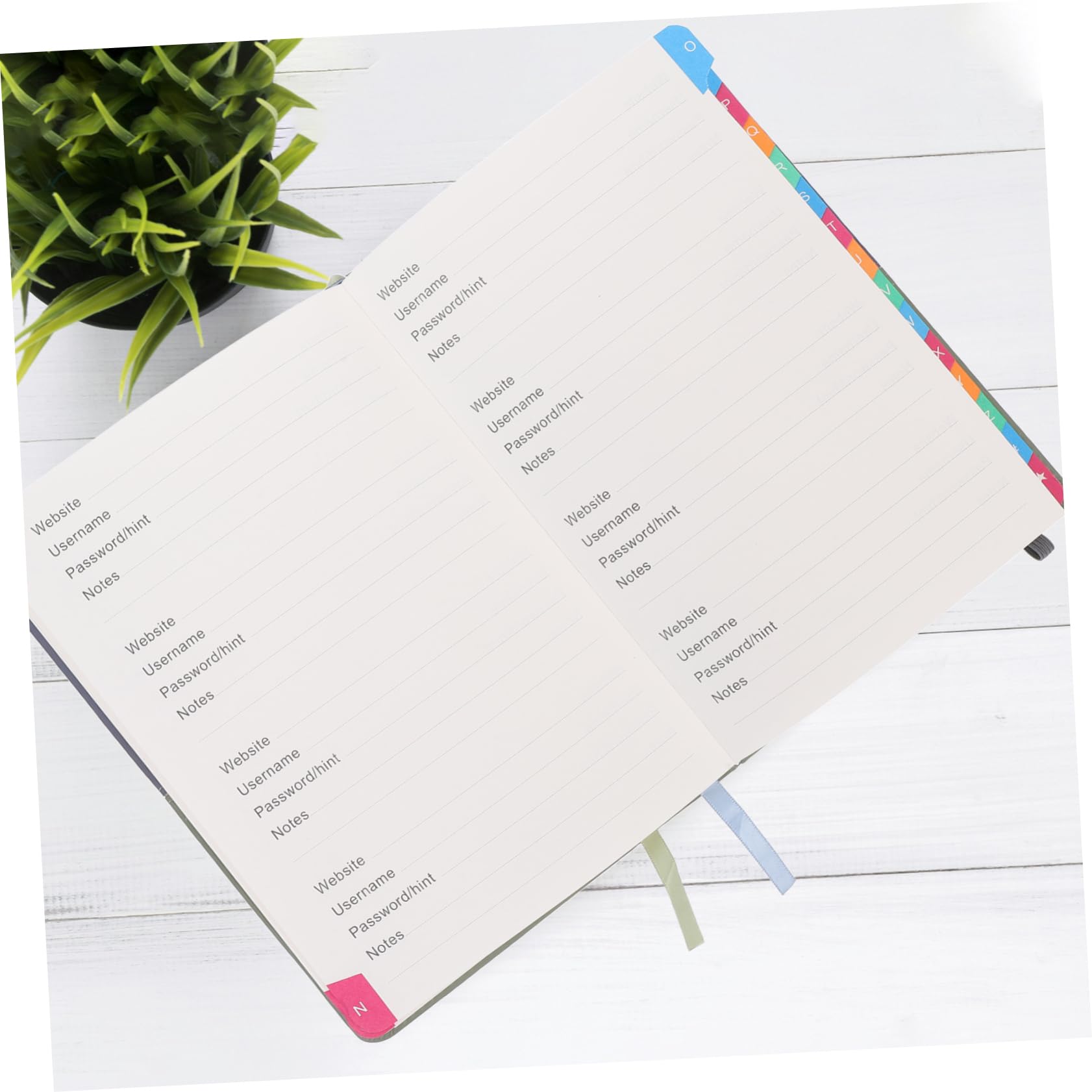 SHINEOFI Bloc-notes Portable pour Mots de Passe A5 avec Onglets Alphabétiques Efficaces et Design Élégant en Pu et Papier pour Organiser Adresses Internet