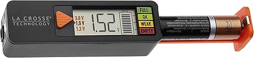 Miniatura 5 de La Crosse 911-65557-INT - Probador de batería digital portátil, color negro
