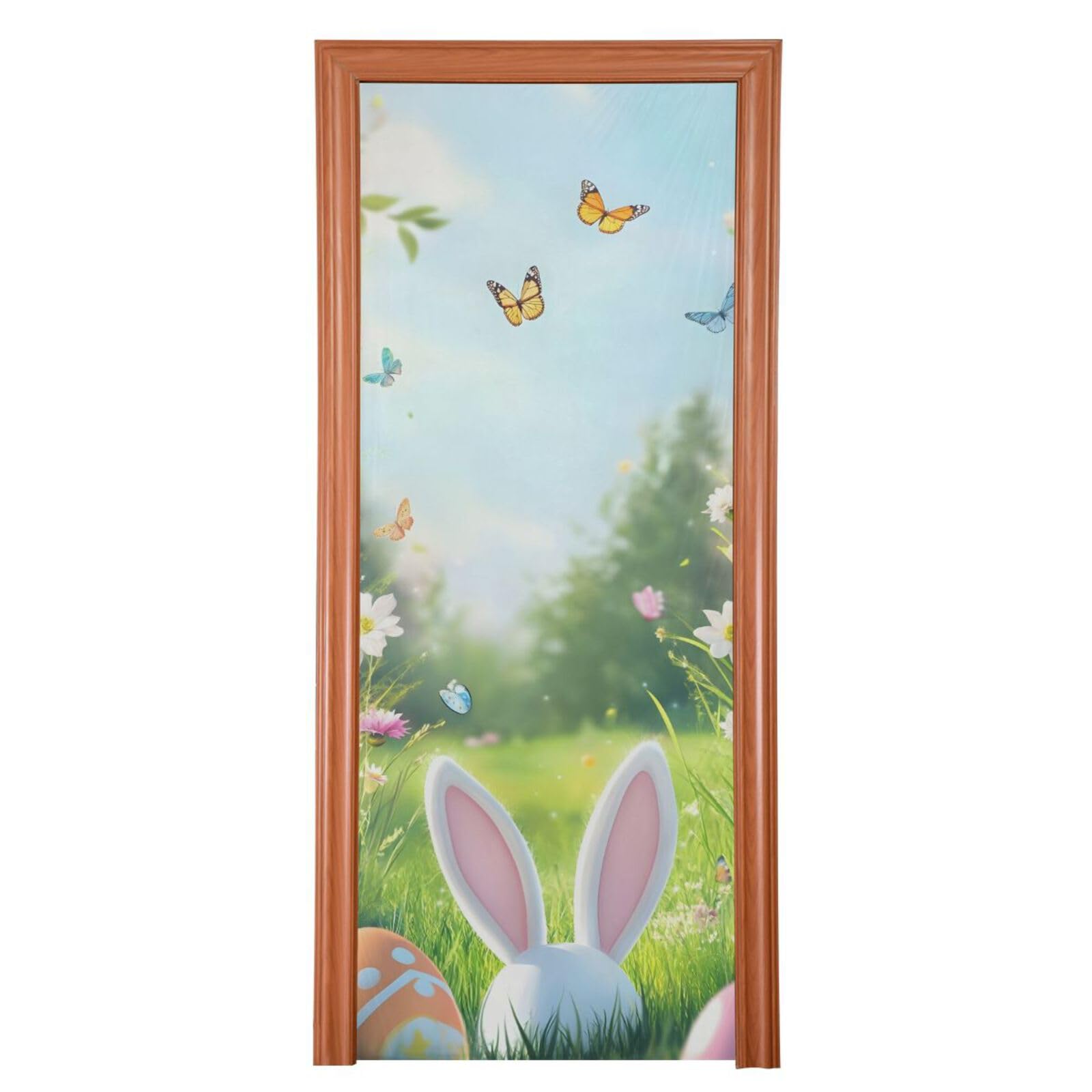 Qilmy Easter Door Cover 35x79in,Door Covers Decoration of House Living Room Door Corridor Door Parties Shopping Mall Window Festival Decoration467