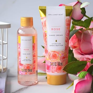 Gifts for Her-Spa Luxetique Spa Gift Set Pamper Set for Mum,10pcs Rose Bath Spa Sets for Women Birthday Gifts for Her Valentine's Mothers Day Gifts Christmas Gift for Her