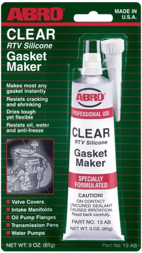 ABROCLEAR RTV Silcone Gasket Maker - Makes Almost Any Gasket Instantly