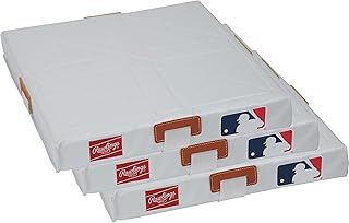 Rawlings | Quilted Base Set | Set of 3 Bases with Stakes | Durable Baseball & Softball Field Equipment