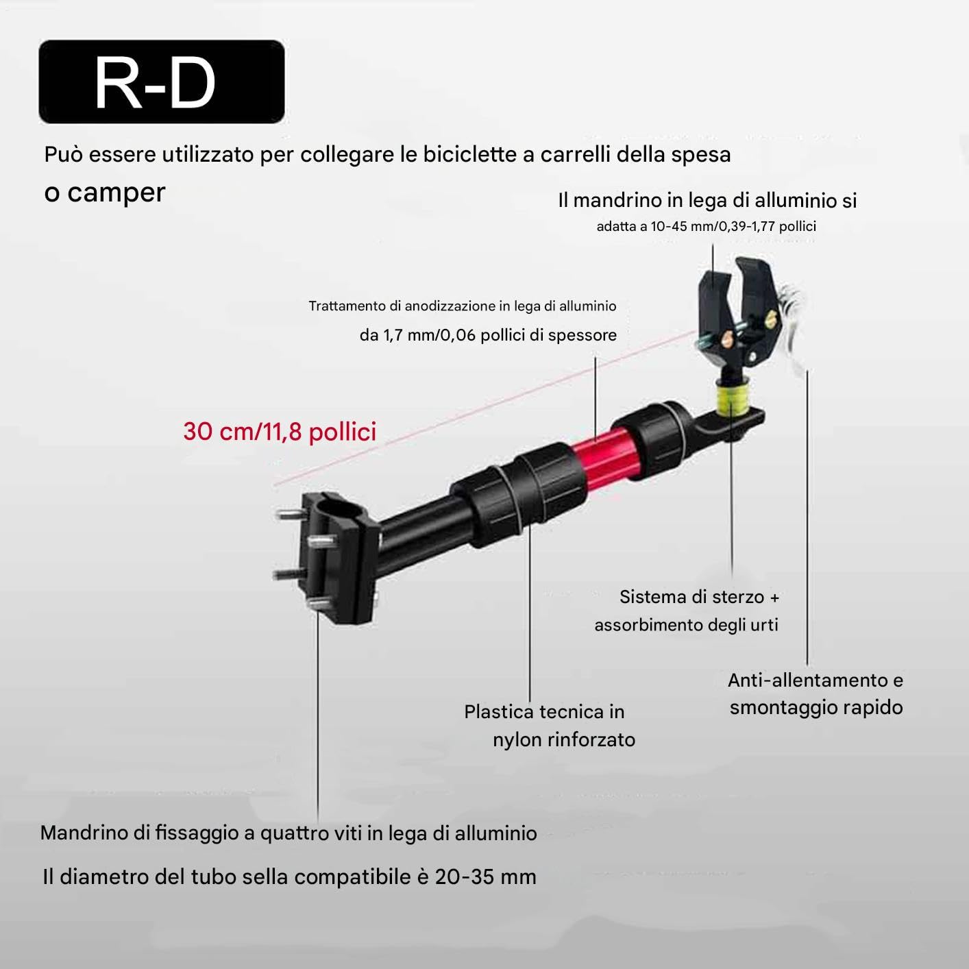 Fahrradanhänger aus Stahl - Neueste Rollenkupplung, Anschluss der Transportkupplung | Robust für Radfahren, Pendeln, Einkaufen, Camping, tägliche Reisen, langlebig,