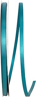 Reliant Ribbon 4950-916-01C Double Face Satin Ribbon, 1/4 Inch X 100 Yards, Teal