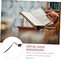 Vista 8 de Beautiful Book Tabs Floral Decor Metal Bookmarks Metal Bookmarker Book Page Marker Paperclip Bookmark Book Markers Bookmark for Books Metal Rose