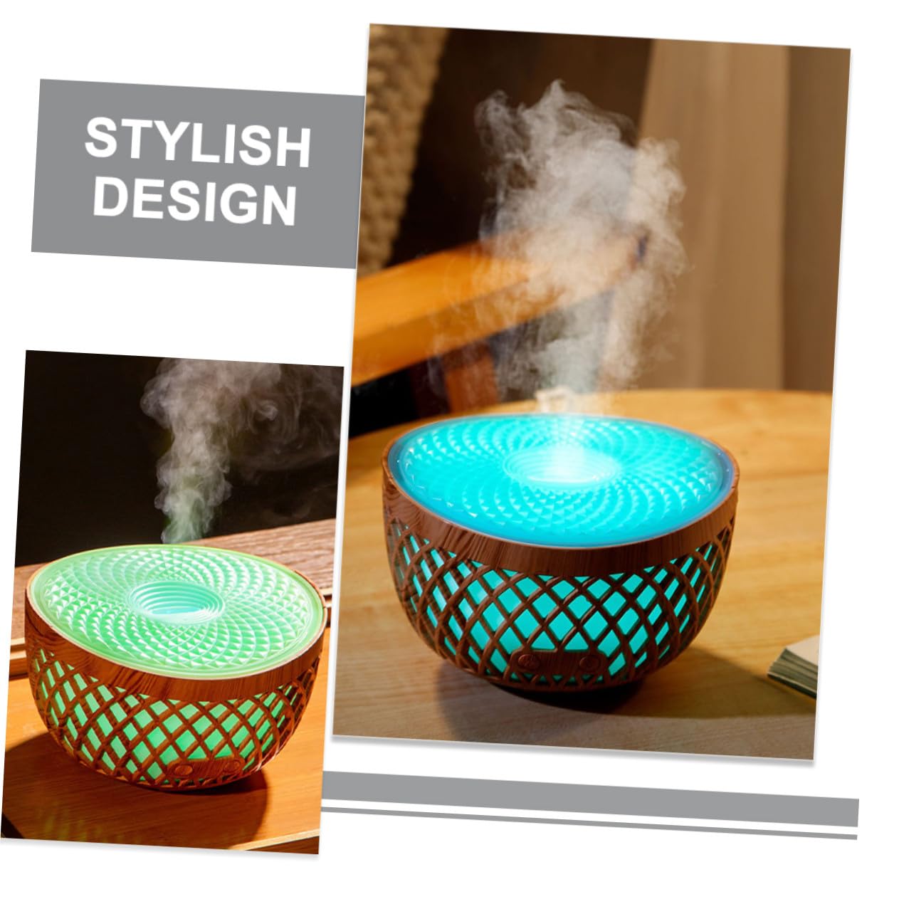 GALPADA Humidificador de Escritorio y Difusor de Fragancias Capacidad de 320ml, Diseño Simple y Material Abs para Decoración y Aromaterapia Hogar o Dormitorio