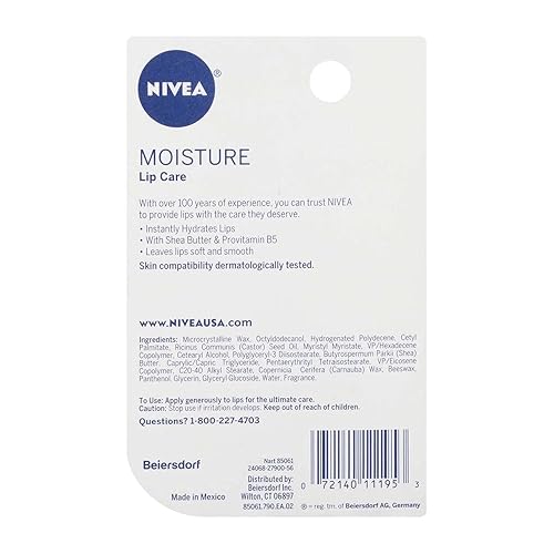 Miniatura 3 de NIVEA A Kiss of Moisture Essential Lip Care 0.17 oz (paquete de 5)