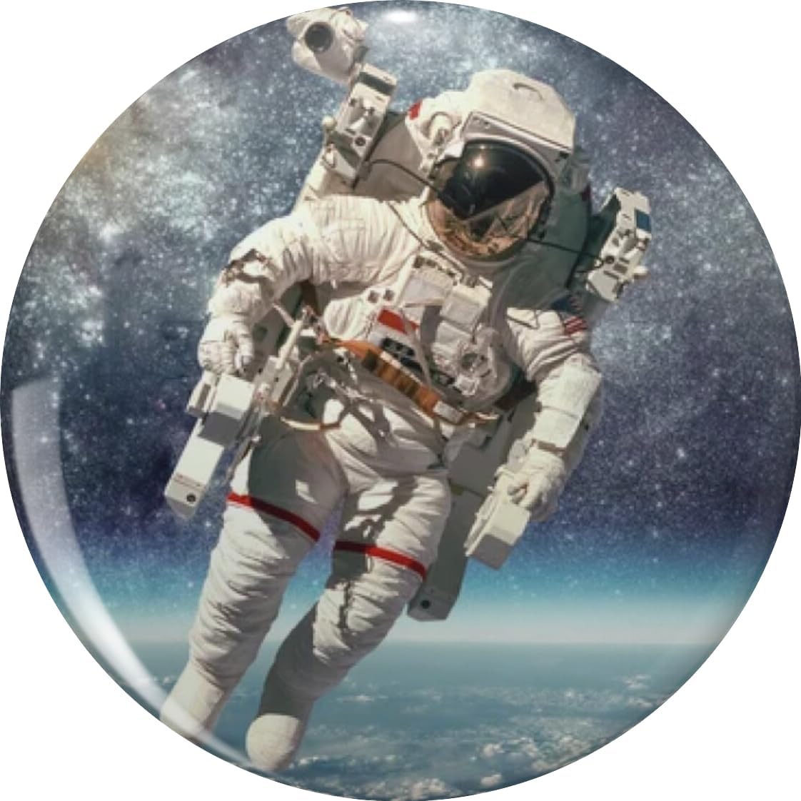 Astronaut Space Explorer Moon Landing NASA Space Station Gift Lapel Pin Brooch Badge for Backpack Hat Jacket | Unique Novelty Gift Idea 0.75"
