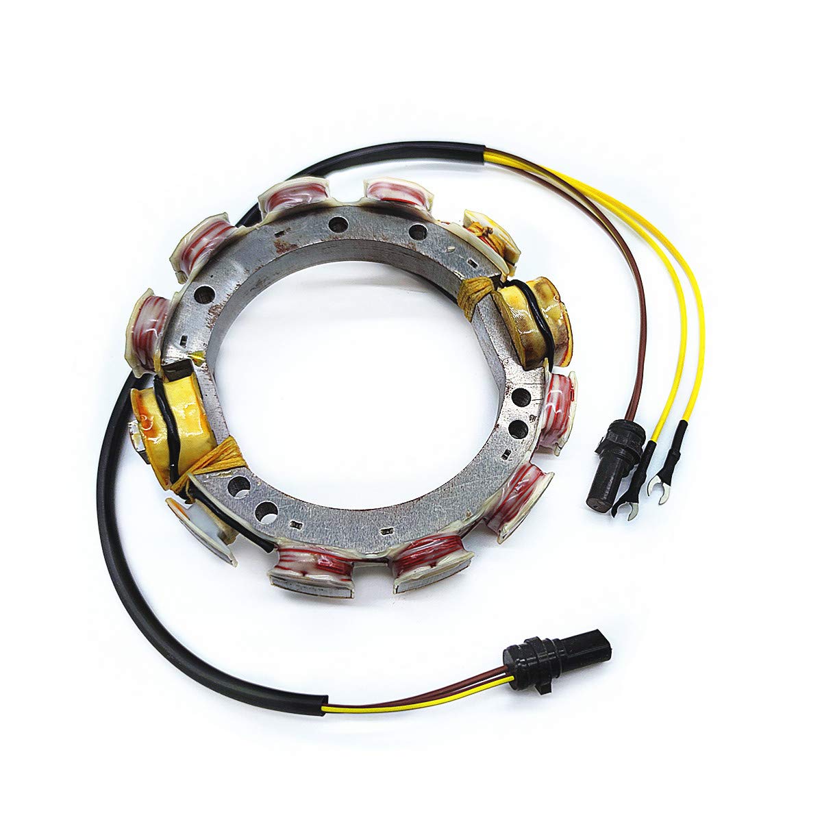 Statore 173-3672 per Johnson Evinrude 583672 581865 583671 fuoribordo 85,88,90,100,110,115,140,150,175,185,200,235 HP 4/6 cilindri 1975 HP 1975 cilindri 1975 HP 8-198 7