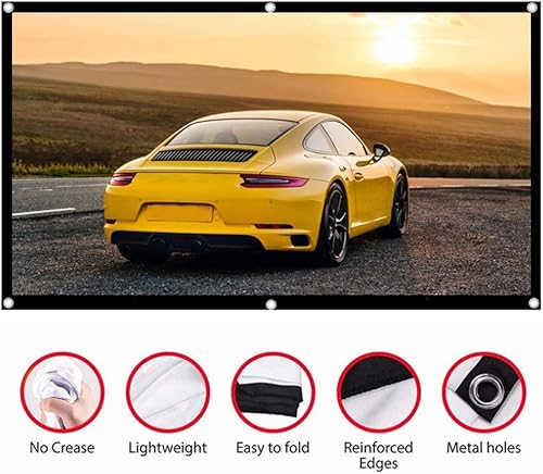 Miniatura 3 de Pantalla de proyección 169, pantalla de proyector plegable portátil Pantalla de proyector HD profesional para (100 pulgadas)