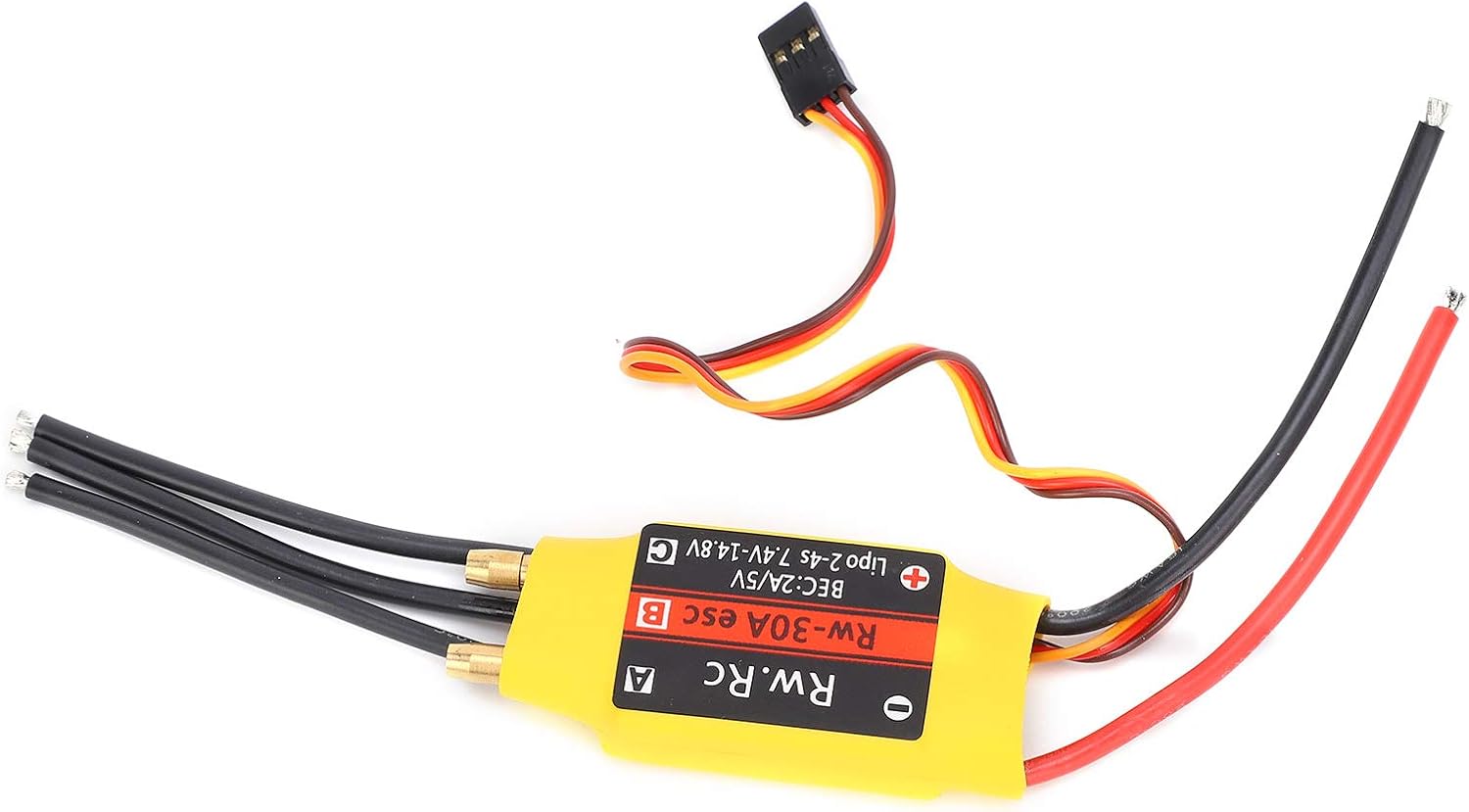 Brushless ESC 30A, RC Brushless Motor, Electric Speed Controller, ESC Water Cooled ESCfor RC Boat Model, Durable, Long Time Use