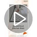 Image of HomeCloud Rubber Kitchen Mats For Floor Set Of 2 Pcs | Non-Skid, Soft Absorbent Rugs For Kitchen, Laundry, And Hallway | 120X40Cm, 40X60Cm| 4Mm Thickness (Trap Grey, Rectangular)