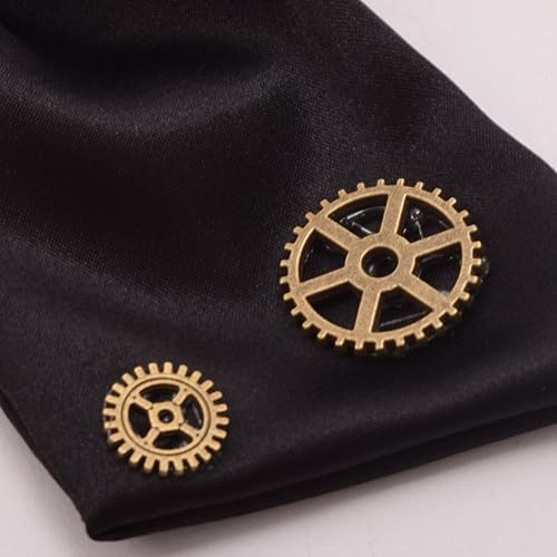 Miniatura 6 de BLESSUME Steampunk - Pajarita gótica para disfraz, accesorio retro vintage