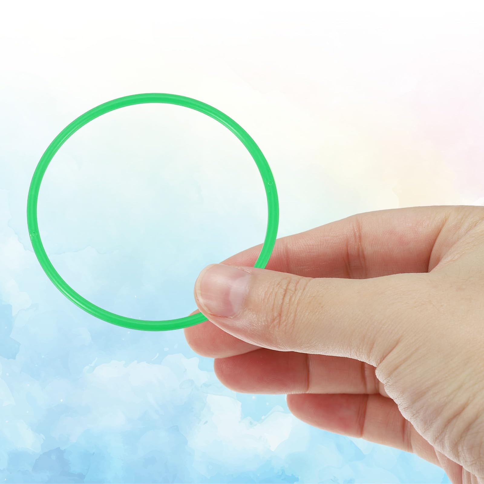 PATIKIL 6" Plastic Ring-Toss Rings for Bottles 30 Pack Carnival Rings Plastic Hoops for Speed and Agility Practice Outdoor Party Favor - Image 3