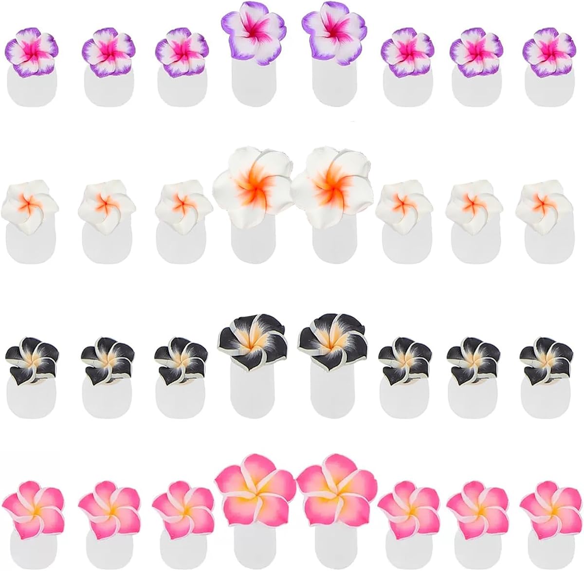 32 Piezas Separadores de Dedos de Silicona Separadores de Dedos de Flores para Pedicura Camilla de Dedos de Colores Esmalte de Uñas Herramientas de Arte Espaciadores de Pedicura Herramientas para Salón de Uñas Separadores de Dedos (A)