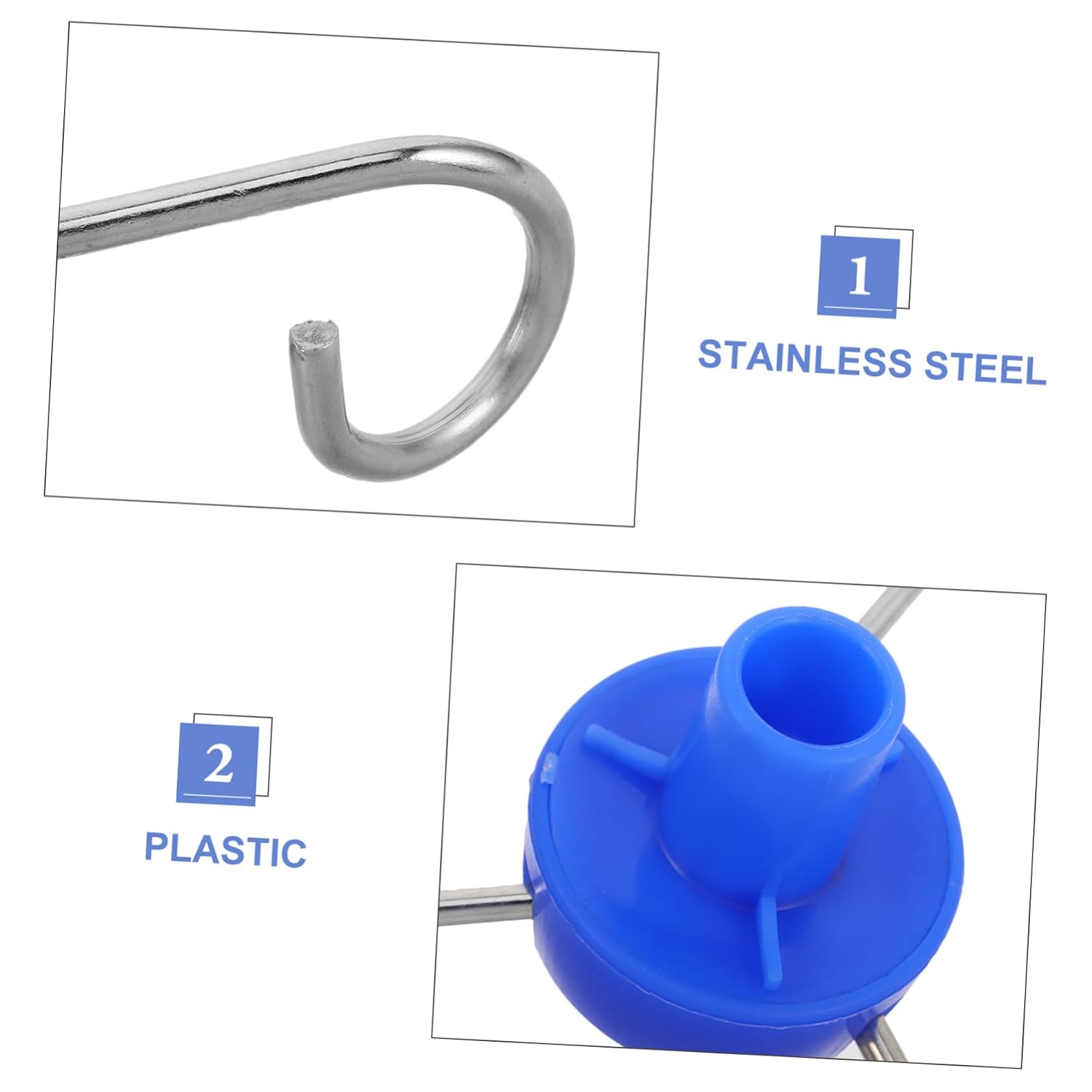 FRCOLOR Hook Adjustable Infusion Rack Accessory Removable Drip Bag Hanger for Vertical IV Stand Portable Hospital Fitting 3 Hook Style