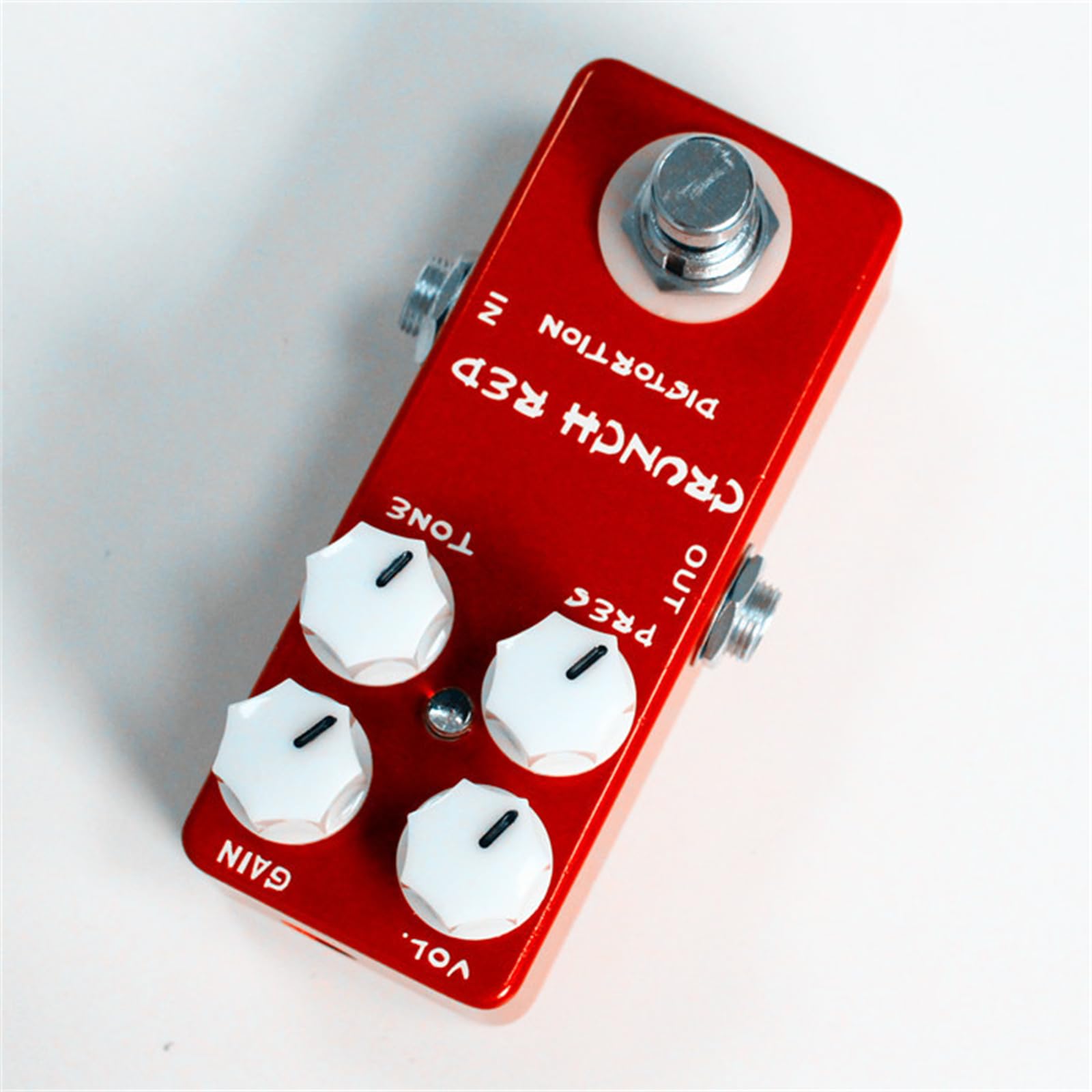 Crunch Red Distortion Mini Pedal de efecto guitarra eléctrica True Bypass Full Metal Shell Accesorios de piezas de guitarra