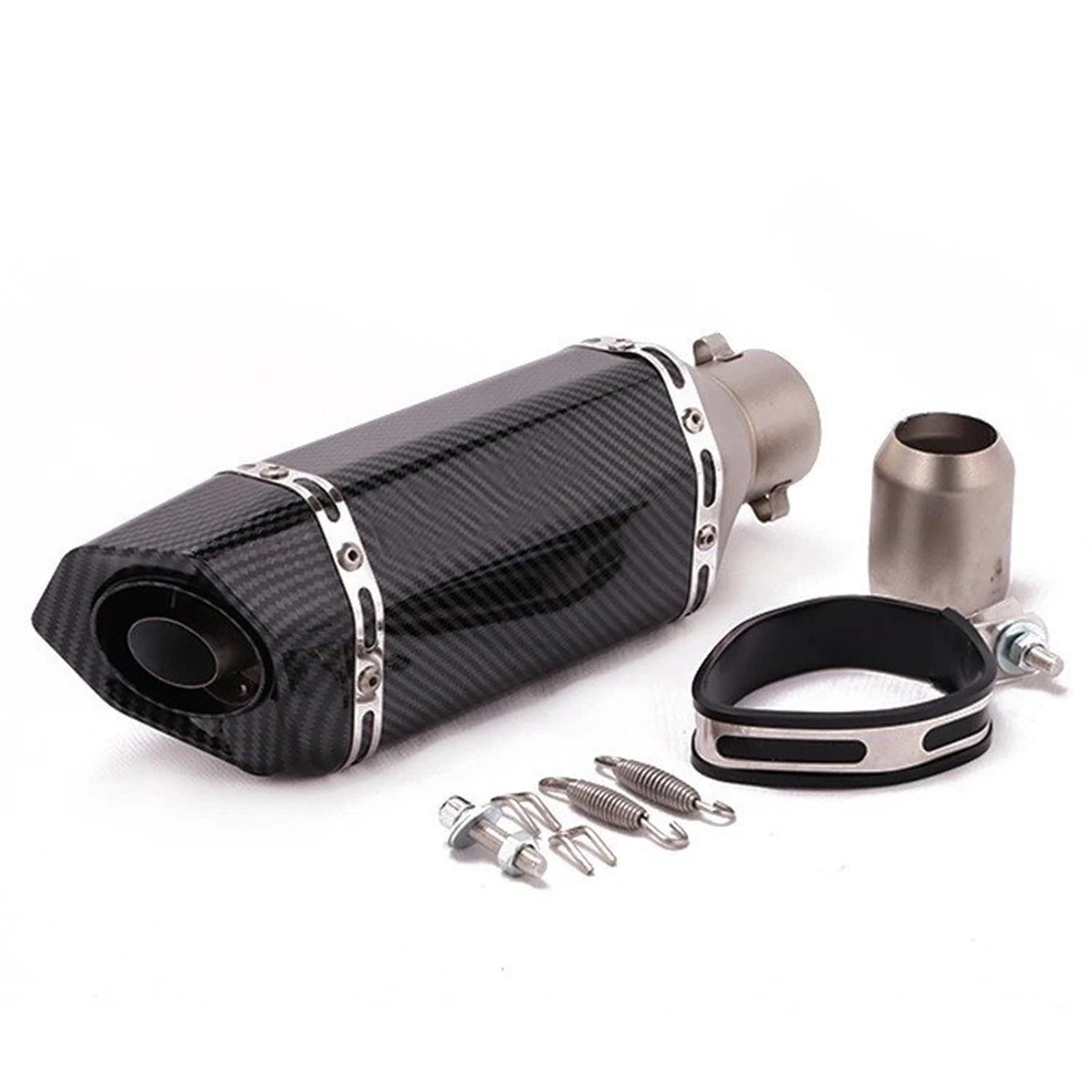 Silenciador escape motocicleta Tubo De Escape De Motocicleta Accesorios Universales 51mm Tubo Silenciador Modificado