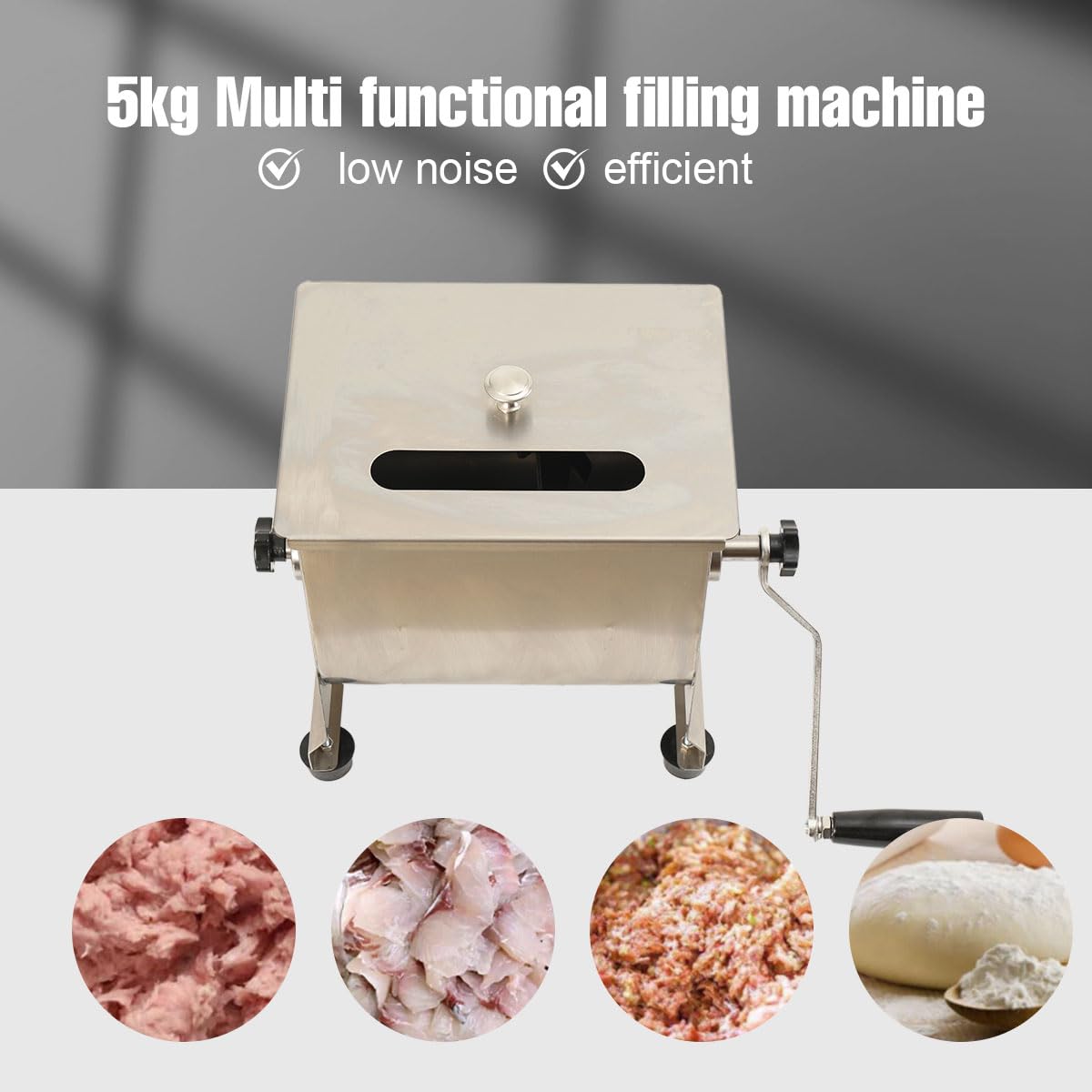 Manueller Fleischmischer 10L 5kg Für Hackfleisch und Fleischverarbeitung
