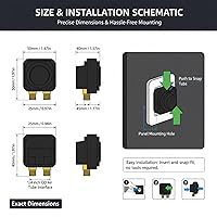 Vista 4 de Aramox Interruptor de activación con resorte de aire, Interruptor de válvula de paleta de aire, Accesorios de compresor de interruptor neumático