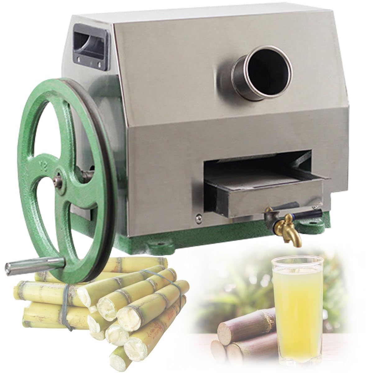 Amazon.co.jp: 手動サトウキビジュースマシン、商用サトウキビ抽出機  