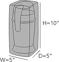 Vista 3 de Covermates Keepsakes - Funda para cafetera, protección contra el polvo, resistente a las manchas, lavable, funda para electrodomésticos, color negro