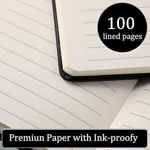 Miniatura 4 de Laumoi 36 juegos de cuadernos de bolsillo con bolígrafos, tamaño A6, lindo cuaderno pequeño a rayas, mini bloc de notas, tapa dura, cuadernos