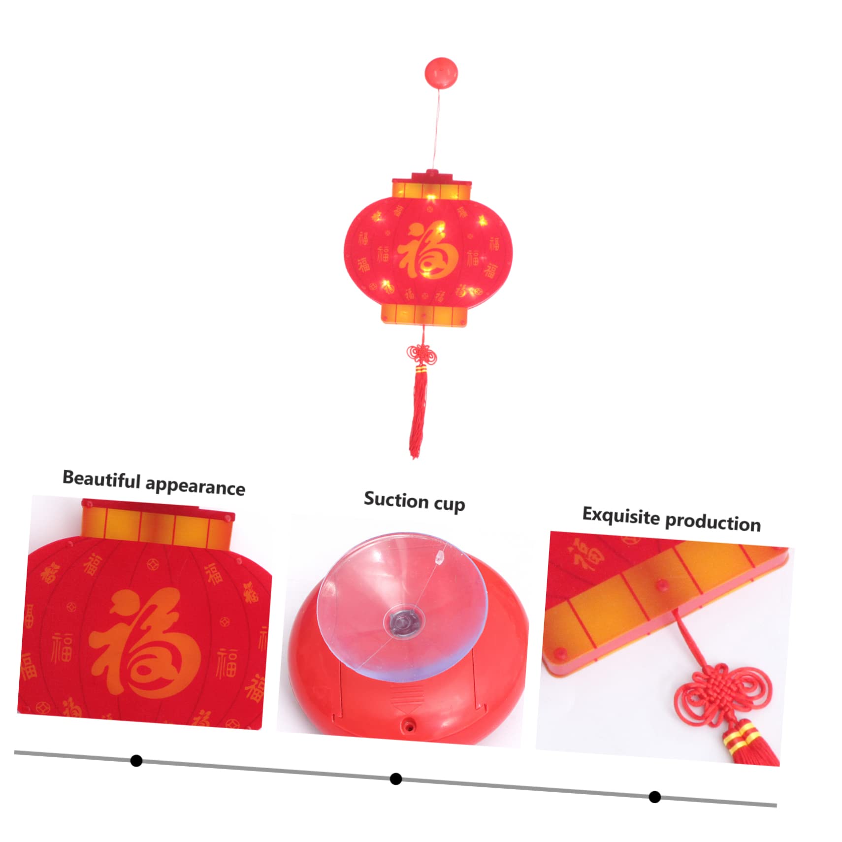 Amazon.co.jp: CANIGHT 1個 吸盤ライトオーナメント 赤 装飾