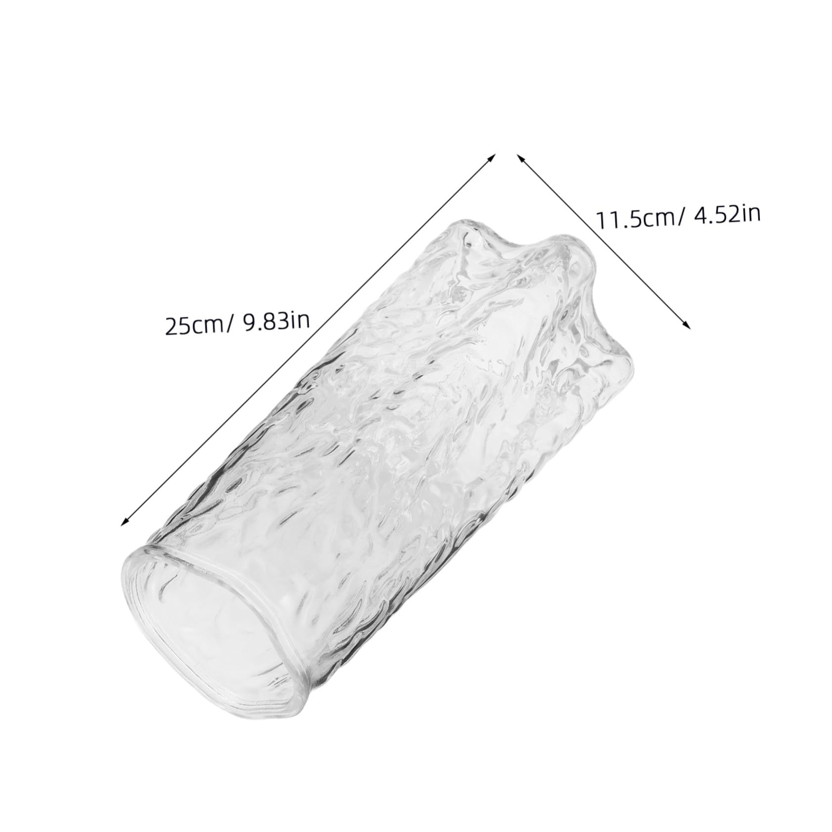 VALICLUD Vase Hydroponique Verre Transparent Moyen pour Fleurs Séchées et Propagation Décoration Moderne pour Maison Bureau Salon et Table à Manger