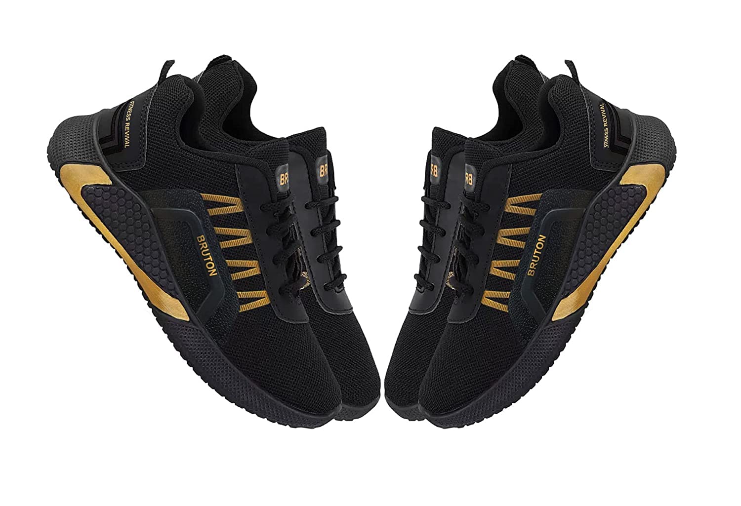 BRUTON Men's Shoes For Trendy Shoes | Casual Shoes | Sports Shoes | Running Shoes - Black, Size : 8 - 8 UK 5 61FYhFSbJWL. SL1500