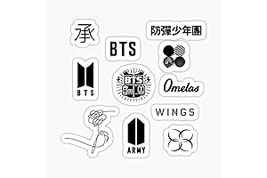 BTS Logo Sticker Pack: Customize Your Ride with Kpop Flair