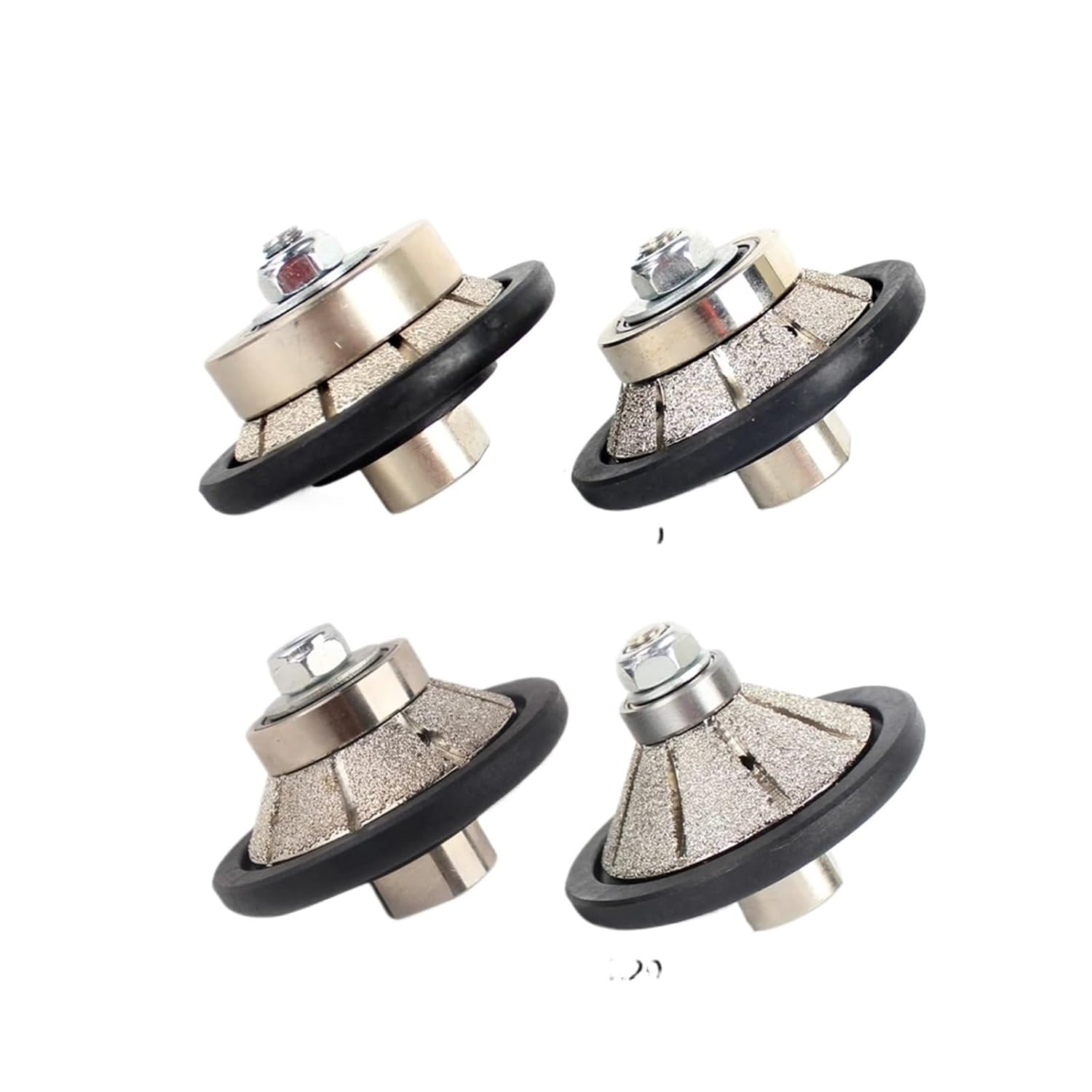 Raizi Vacuum Brazed Hand Profiler Wheel Bevel 5-20 Mm Diamond Profile Grinding Wheel for Angle Grinder On Granite Marble Stone(M14 Europe Thread,E13)
