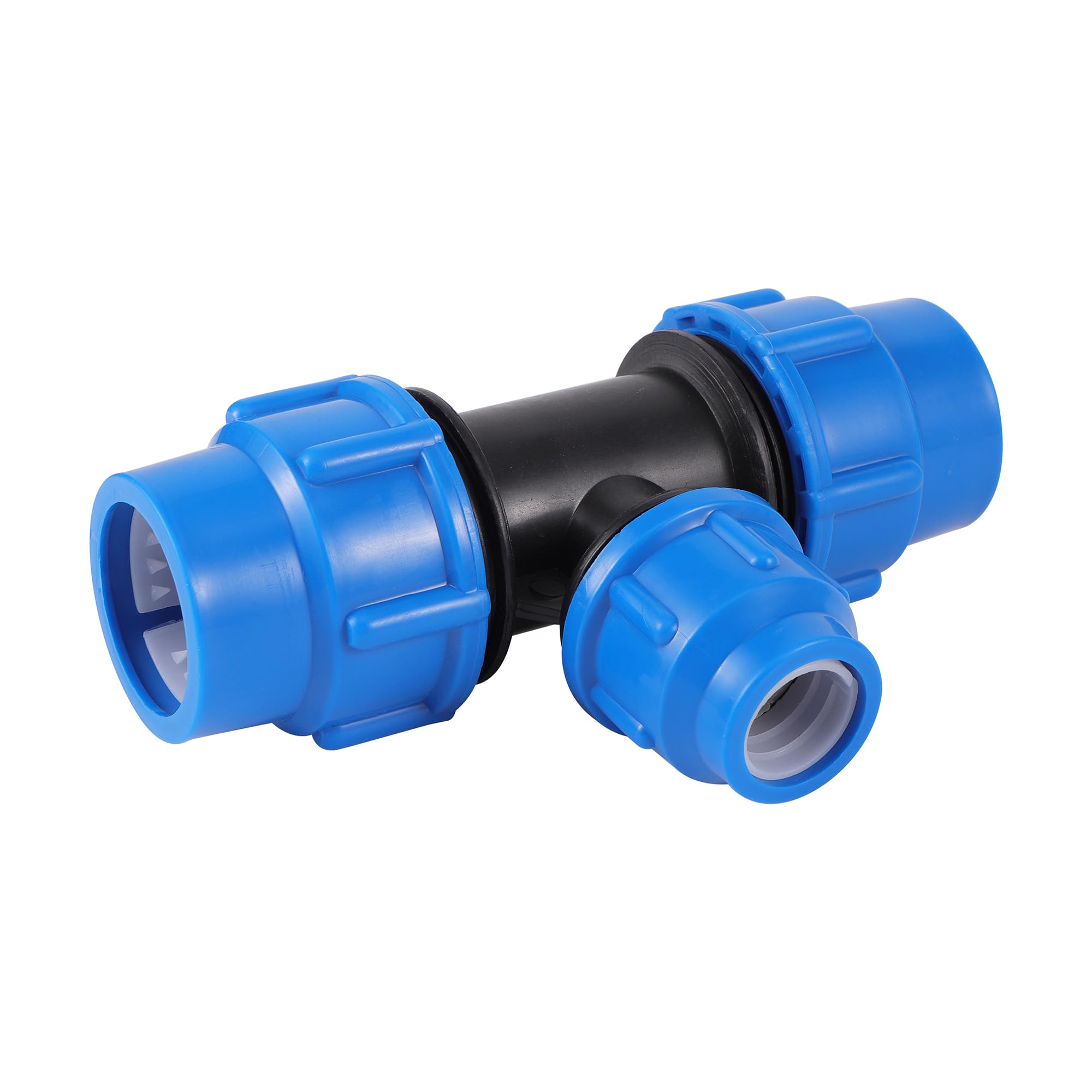 AUOQKQUT 20/25/32/40/50mm PE Pipe Tee Reducer Hose Connector Fit Garden Irrigation Fittings Diverter(32 x 20 x 32) AUOQKQUT