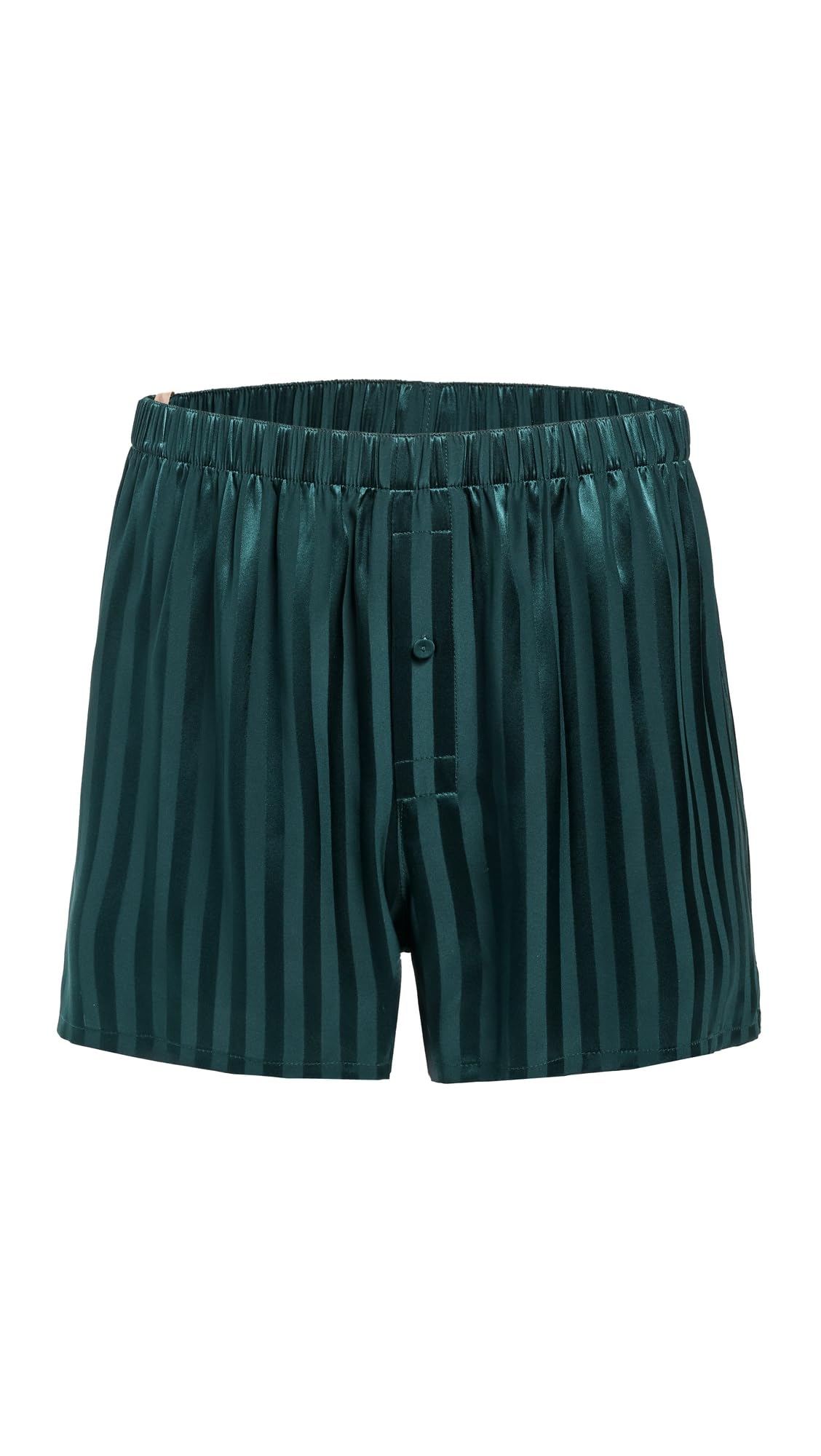 Lunya Mens Washable Silk Striped Jacquard Boxer