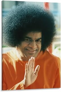 Sathya Sai Baba Vintage Portrait Art Poster (31) Canvas Wall Art Printing Modern Aesthetics Home Office Living Room Bedroom Room Aesthetics Decoration08x12inch(20x30cm)