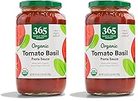 Vista 9 de 365 by Whole Foods Market, Salsa orgánica de pasta de tomate y albahaca, 25 onzas