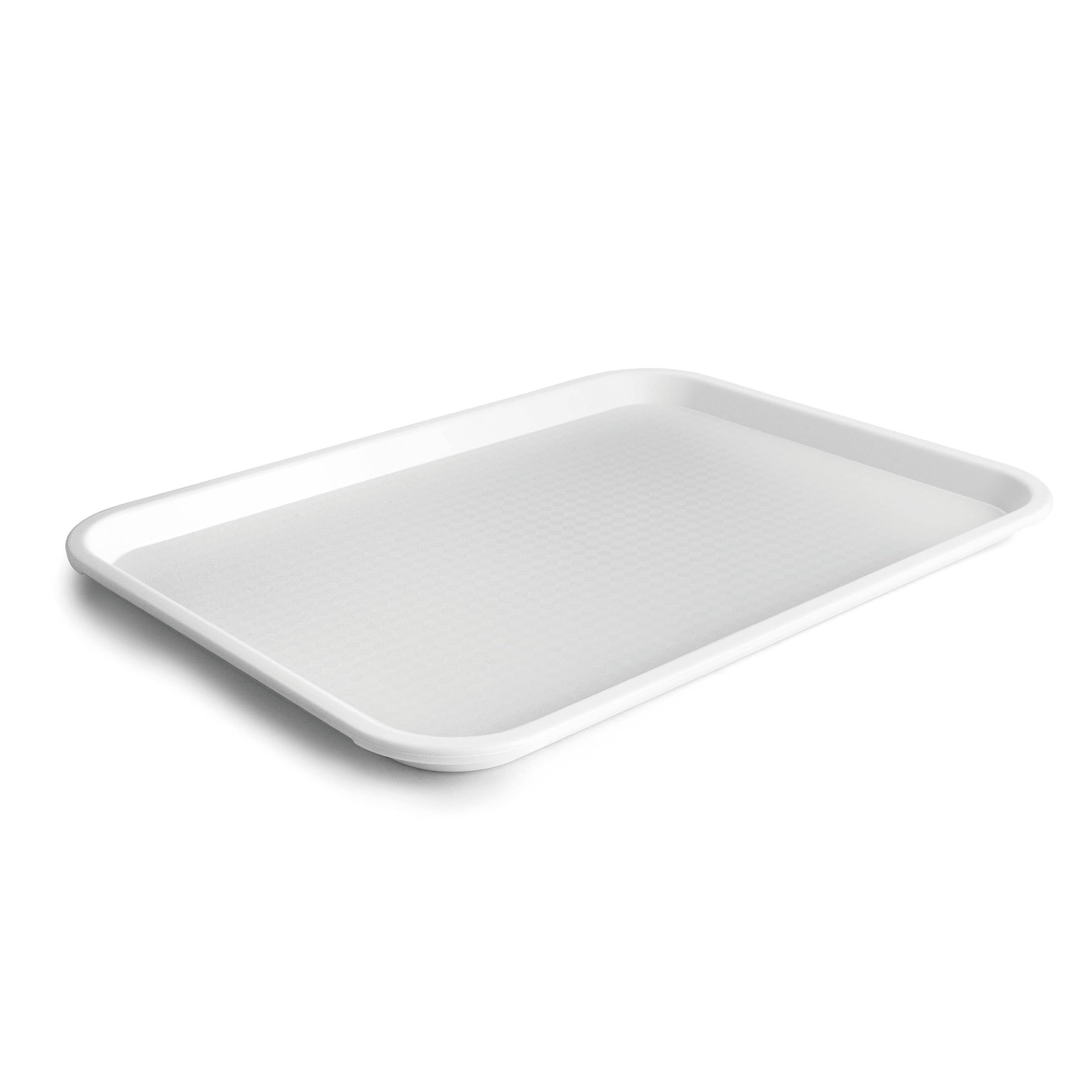 Lacor - 66997 - Vassoio per alimenti, Vassoio per alimenti, Polipropilene, Senza BPA, Impilabile, Resistente, Superficie antiscivolo, Lavabile in lavastoviglie, Colore bianco, 41.5x30.5 cm