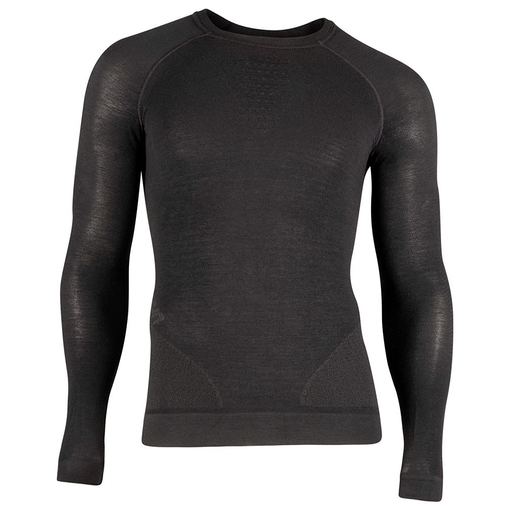 UYN U100117 FUSYON CASHMERE UW LG_SL T-shirt Men's Black/Black XXL