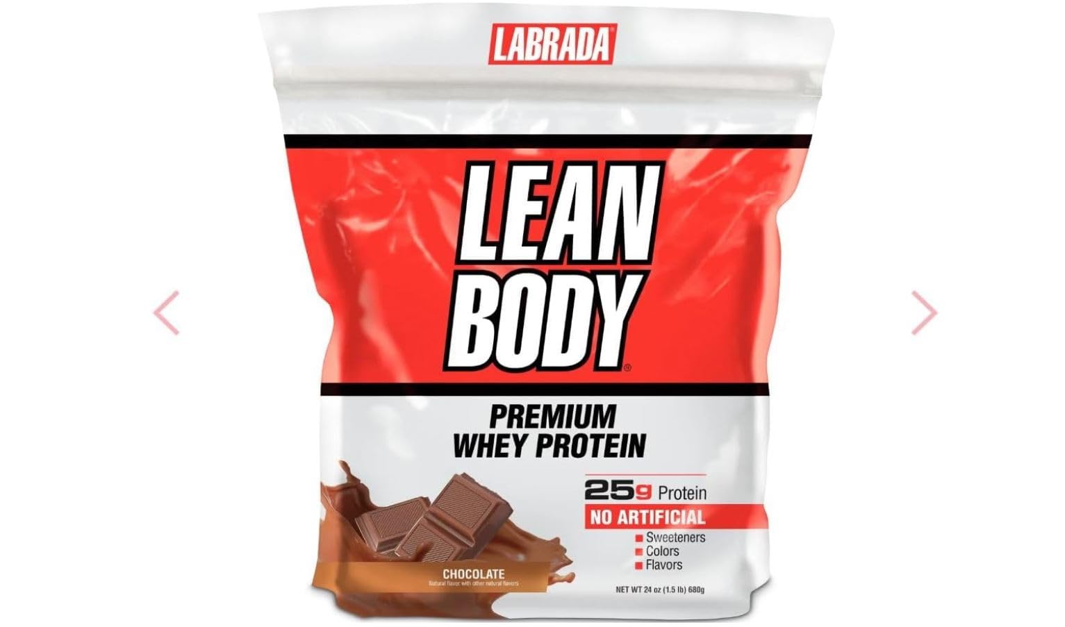 Labrada Nutrition Lean Body Premium Whey Protein Powder, Chocolate, 24 Ounce