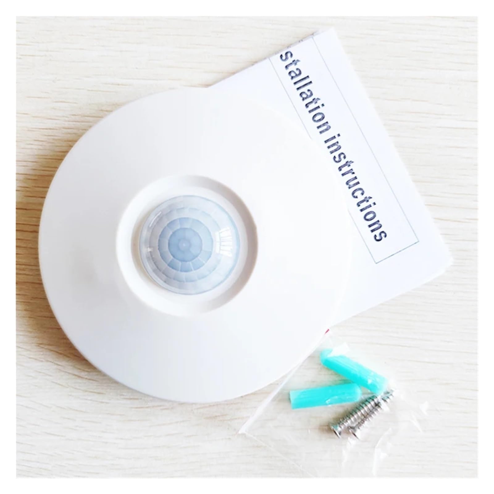 1/2pc Wired Ceiling Microwave+PIR Motion Sensor Motion Detector Alarm 360° Detection Movement Alarm Pet Immune for Home Security(2pcs)