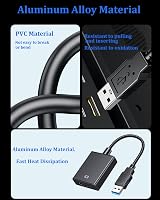 ABLEWE USB-HDMI Adapter 1080P - USB 3.0/2.0 Videó Átalakító Kábel PC, Laptop és TV Összekötésére, Windows XP/7/8/10 Kompatibilis 3