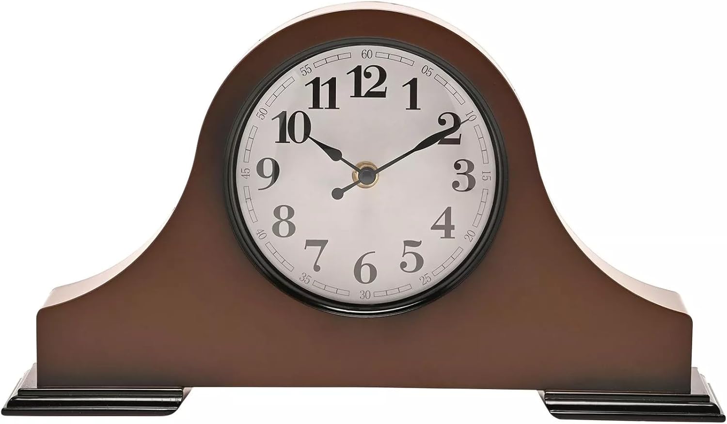 Widdop and Co Hometime Mantel Clock 36cm - Brown - W3016